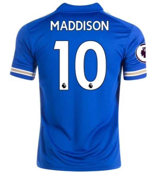 Leicester City Home Kit Soccer Jersey JAMES MADDISON #10 2020/21